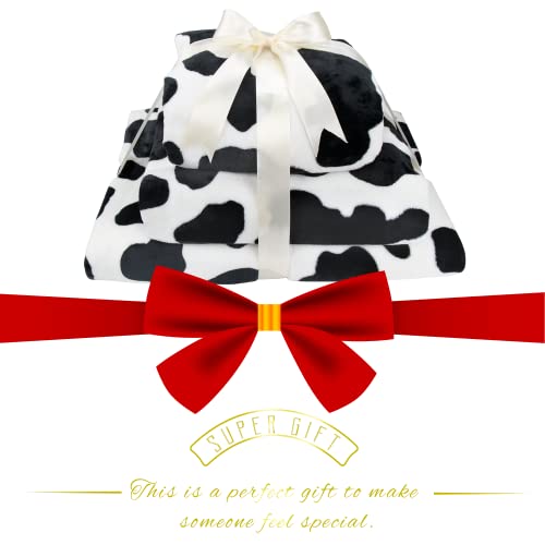 Cow Print Throw Blanket Flannel Fleece Throw Blankets Twin Size 60 * 80In Dog Blanket With Cow Print Soft Fluffy Warm Home Decor And Furniture Protector Throw Blankets For Couch Bed Adult Baby Pet #TOP6