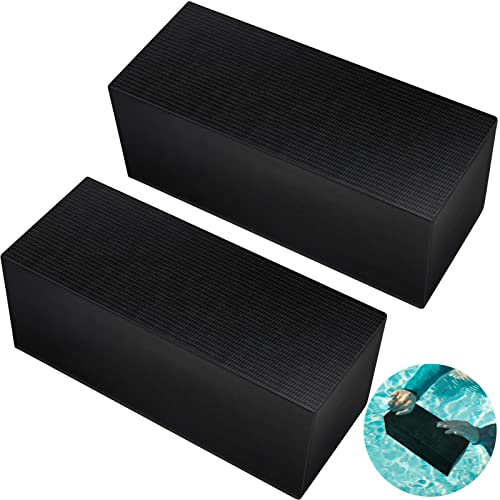 10 Lbs Diving Brick Swimming Pool Dive Brick Rubber Diving Brick Safety Water Brick Diving Weight for Strength and Rescue Training Lifesaver Equipment Summer Swimming Pool Safety Accessories (2 Pcs)