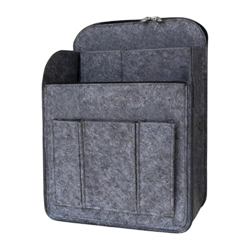 Fiocias Organizador de Mochila, Design Vertical, Suporte de Armazenamento para Bolsas de Viagem, Cinza, L