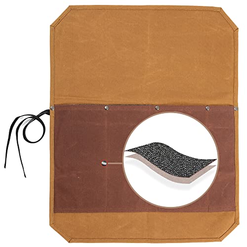 Bolsa portacuchillos de lona encerada de 16oz Kaaltisy con tela anticorte