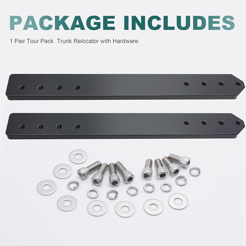 MoKitDora 2014-up Touring Adjustable 1"-3" Tour Pack Trunk Luggage Relocator Extender Kit Mount Plate Compatible with Harley Electra Road Street Glide King Trikes by MoKitDora - Image 5