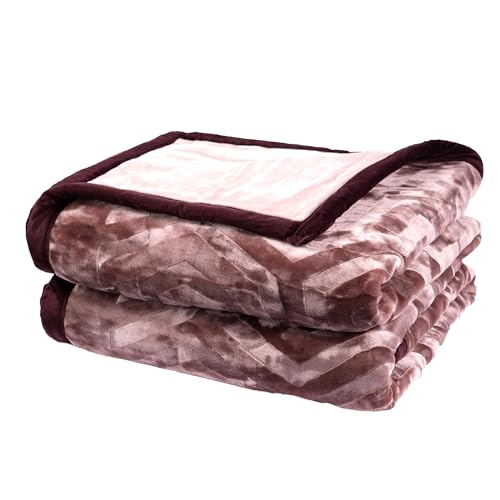 Image of MYTRIDENT Classic Style Me Solid Double Mink Blanket, 4kg, 100% Polyster, Plush