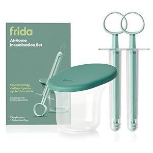 Frida Fertility at-Home Insemination Kit Developed with Specialists for Family Planning and Pregnancy Support, Minimal Sperm Waste, 2 Applicators + Collection Cup, FSA/HSA Eligible
