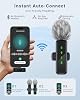 Jubolion Wireless Lavalier Microphone for iPhone iPad Android, 2Pack Mini Mic with LED display features Noise Reduction, Plug and Play Clip-on Mic for Video Recording, TikTok, YouTube, Podcast (Black) #3