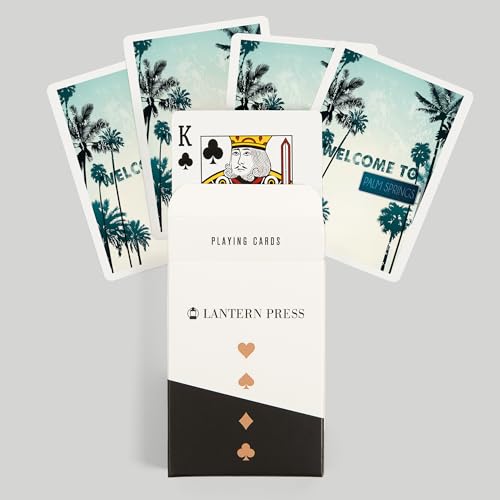 Lantern Press Palm Springs, California, 52 Naipes Póker miniatura 6