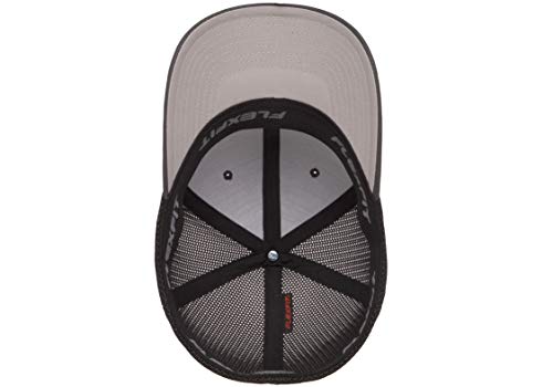 Image of Flexfit Unisex Mesh Fitted 2-Tone Trucker Hat, One Size