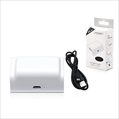 Bateria Controle Xbox One S Branco Com Cabo Carregador