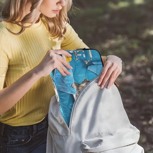 Funda para portátil 13-14 pulgadas impermeable con diseño perro miniatura 6