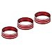 Interior Audio Air Conditoning Button Cover Decoration Twist Switch Ring Trim Compatible for 2011-2016 Jeep Wrangler JK JKU Compass Patriot/Dodge Challenger 08-14 Interior Accessories (Red)