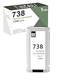Alta efficienza: fino a 130 ml per cartuccia di inchiostro pigmentato 738, che soddisfa le tue esigenze di stampa di massa.