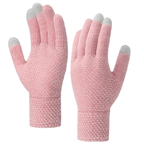 Loiyadn Winter Gloves for Women - Warm Chenille...