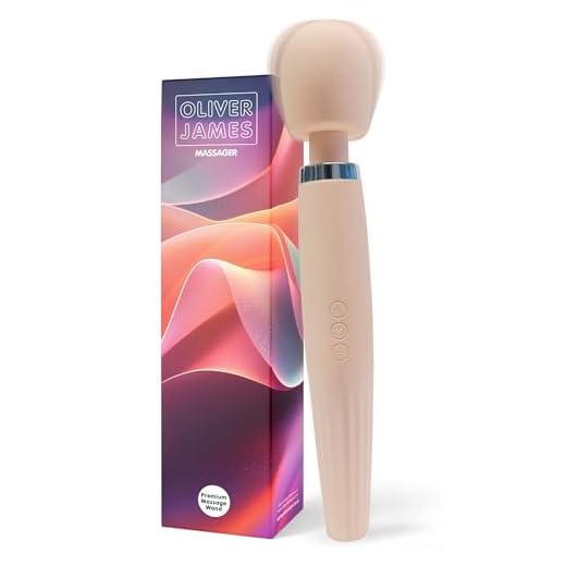 Vibrador Varita Premium Oliver James – Recargable y Resistente a Salpicaduras con 5 Modos y 4 Intensidades – Sextoy Silicona Segura para Mujer y Pareja, Estimulador Clitoriano, 30,5 x 5,6 cm (Rose)