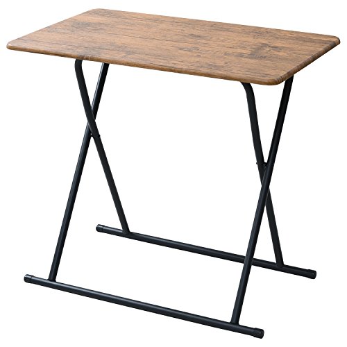 山善 デスク アンティークブラウン 幅80×奥行51×高さ72cm NMFD-8050