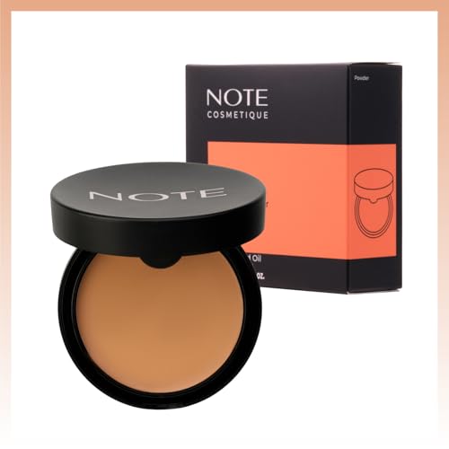Image of Note Cosmetique Luminous Silk Compact Powder - Medium Buildable Coverage - Weightless Setting Powder Foundation - 02 Natural Beige - 0.4 oz