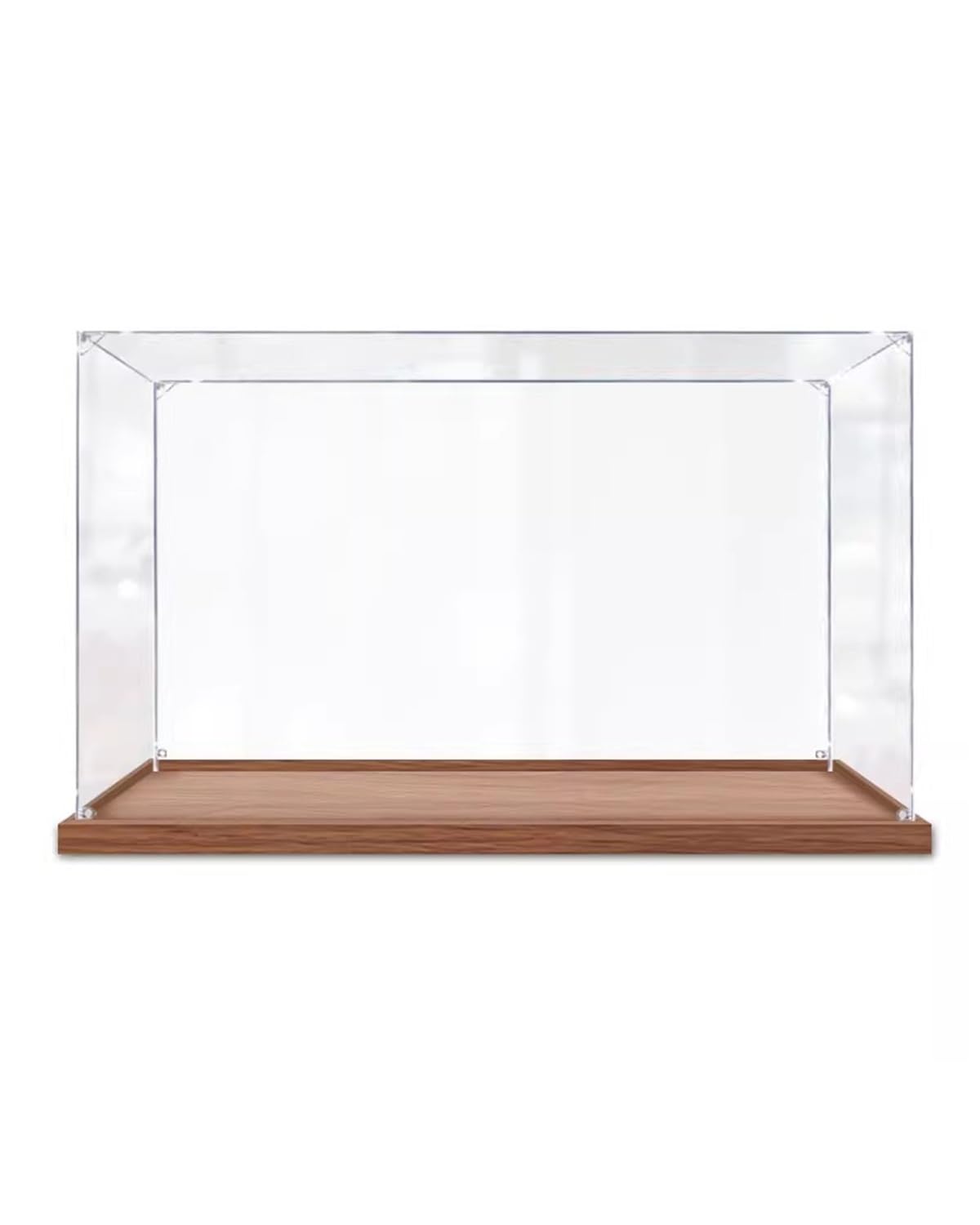 Acryl Vitrine Acryl Display Vitrine 30 35 40 45 50 55 60 cm mit Holz Basis, Kleine Große Lange Aufbewahrungsboxen Schützer, Staubabdeckung Würfel für Action Figuren(50x40x30 cm/20x16x12 in)
