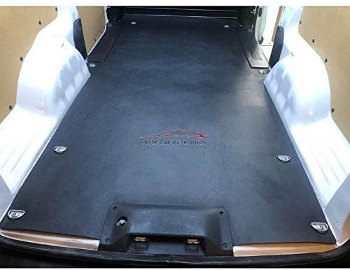 REZAW-PLAST Bed Liner for Ford Transit Connect 2014-2022 All Weather Rear Rubber Cargo Liner Cargo Van Accessories Odorless Heavy Duty 1/8 Thickness Black