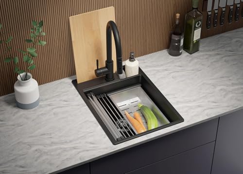 Évier cuisine en granit compact pour aménagement studio moderne - 7