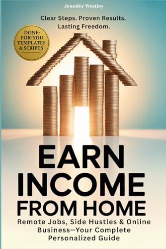 Earn Income From Home: A Complete Guide to Remote Jobs, Side Hustles, Online Business & Freelancing—Step-by-Step Work Plans, Tools & Templates to Help ... (The Earn & Thrive from Home Series)