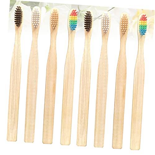 FOMIYES 20 Stück Zahnbürsten Aus Nachhaltigem Holz Für Erwachsene Mit Faserborsten Umweltfreundlich Und Biologisch Abbaubar Quadratisches Ende Für Gründliche Mundhygiene – Bild 8
