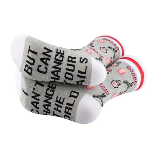 PXTIDY 1 Pair Nail Tech Sock Manicurist Gift Nail Salon Sock For Nail Tech Thank You Gift3