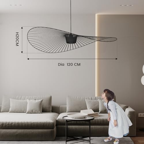 Lustre LED E27 40W max au design simple et créatif pour éclairage de salon - 7