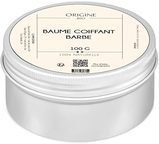 Baume d’Entretien Pour Barbe – Nourrissante, Adoucissante, Hydratant - 100% Naturel - Marque Origine.bio - 100 G