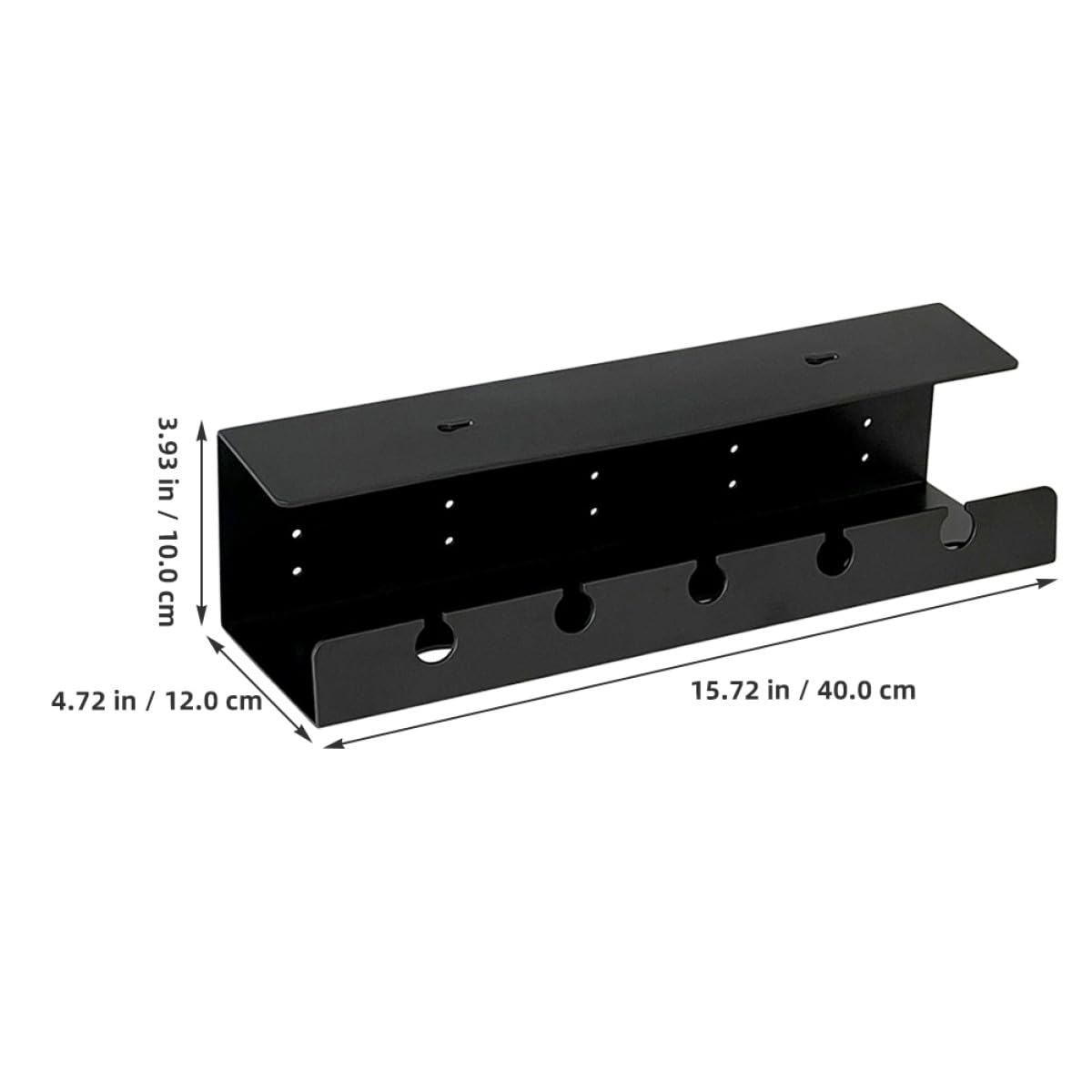 PRETYZOOM Organizador de Cables para Escritorio de 2 Piezas Estante Resistente Ps, Capacidad Grande y Múltiples Compartimentos para Gestión Debajo del Escritorio en Oficina o Estudio