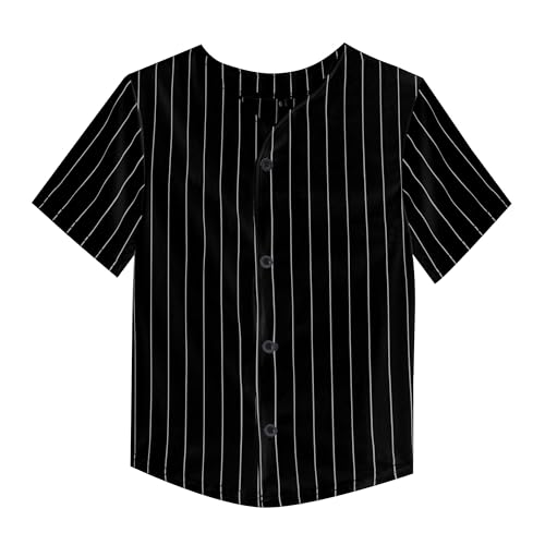 Image of Yuji Itadori Kids Baseball Jersey Button Boys Short Sleeve T-Shirts Hip Hop Fashion Casual Sports Solid Color Shirt
