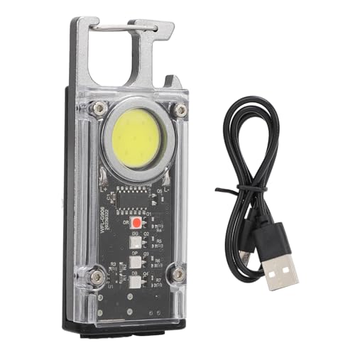 SUNGOOYUE Keychain Flashlight, High Brightness USB Keychain Flashlight Bottle Opener Portable Keychain Light for Camping Hiking Running