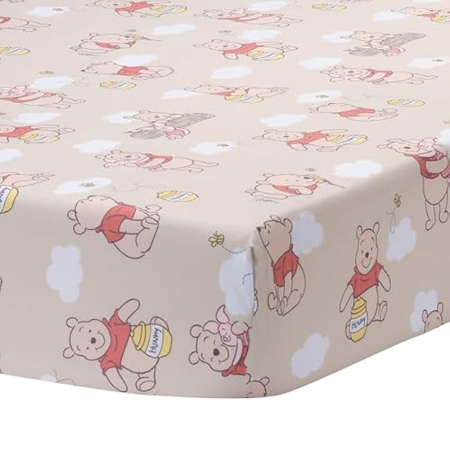 Bedtime Originals Disney Baby Winnie The Pooh & Friends Fitted Crib Sheet