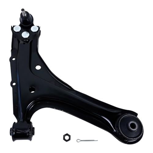 Image of Detroit Axle - Front End 8pc Suspension Kit 1995-2005 Chevy Cavalier Pontiac Sunfire, 2 Lower Control Arms with ball joint 4 Outer & Inner Tie Rod Ends 2 Sway Bar Links Replacement