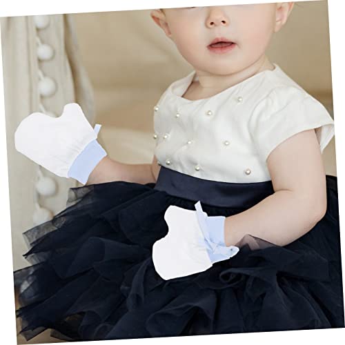 BESPORTBLE 1pair Teething Relief Mittens for Newborns Cut Resistant Gloves Finger Biting Stop Boy Girl Finger Protector Comfortable for Boys Skin-friendly4