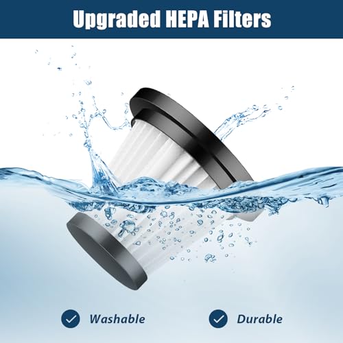 Howtine Portable Car Vacuum Cleaner - High Power 8000PA Suction, 15Ft Corded Handheld Whole Car Detailing Vacuum with Multi-nozzles and Air Blower for Wet, Dry, Pet Hair for 12v, Blue - Image 6