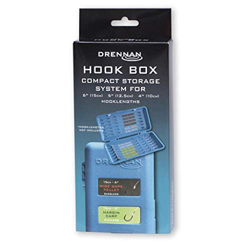 ESP Drennan Hook Box Length 6 inch 15cm with colour coded identification stickers, Black Or Gray, 6 inch (15cm) length - Image 3