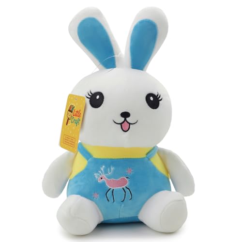 Image of Soft Plush Toy for Kids Stuffed Soft Toy with Cute Hug-Friendly Plush for Babies, Toddlers & Children Safe, Lightweight & Easy to Clean (Blue Rbbit)