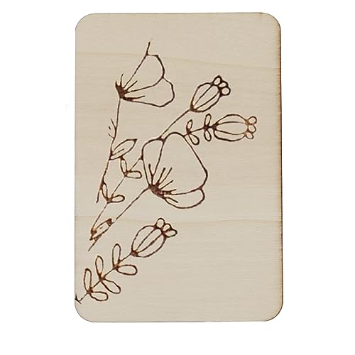 Plaques en bois de tilleul brut de 10,2x15,2 cm pour gravure laser et pyrogravure