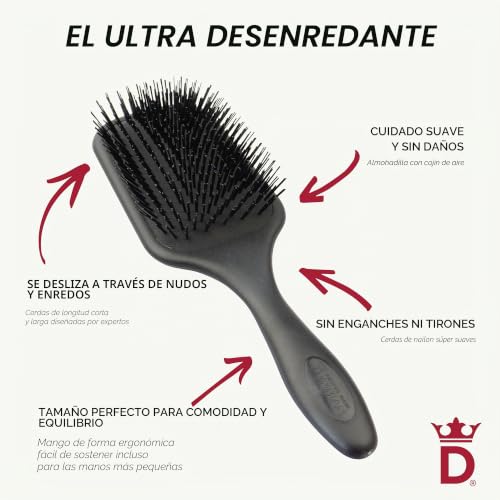 Cepillo Denman Tangle Tamer Ultra D90L para pelo rizado natural y melenas afro 5