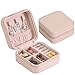 Produktbild QIAOLOVEQIAO Aufbewahrungsbox Organizer Display Reise schatullen Tragbare schatulle Reißverschluss Leder Aufbewahrung Joyeros Organizador De Joyas, Pink