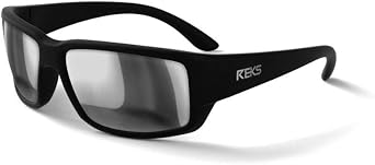 عدسة REKS ST Black WRAPAROUND I Silver Mirror المستقطبة