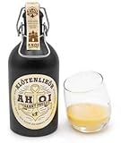 Gut gekühlt servieren: vor Gebrauch die Klöten immer schön schütteln, dann bleibt alles cremig! Pur, als Topping für Süßspeisen oder zum Backen ein absoluter Genuss