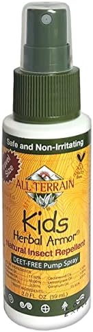 All Terrain Kids Herbal Armor Natural, DEET-free Insect Repellent, Pump Spray, 2 Ounce, Travel-Size