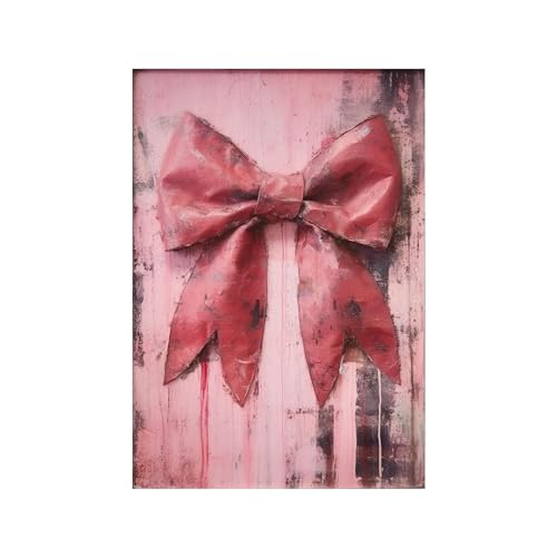 Tableau salon en toile rose arc abstrait poster déco classique