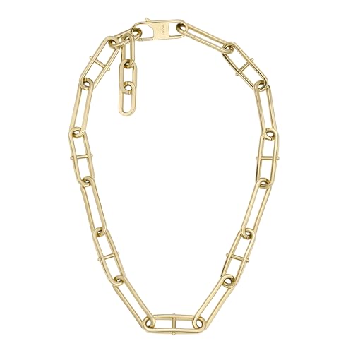 Image of Fossil Women's Ellis Toi Et Moi Gold-Tone Brass Station Necklace