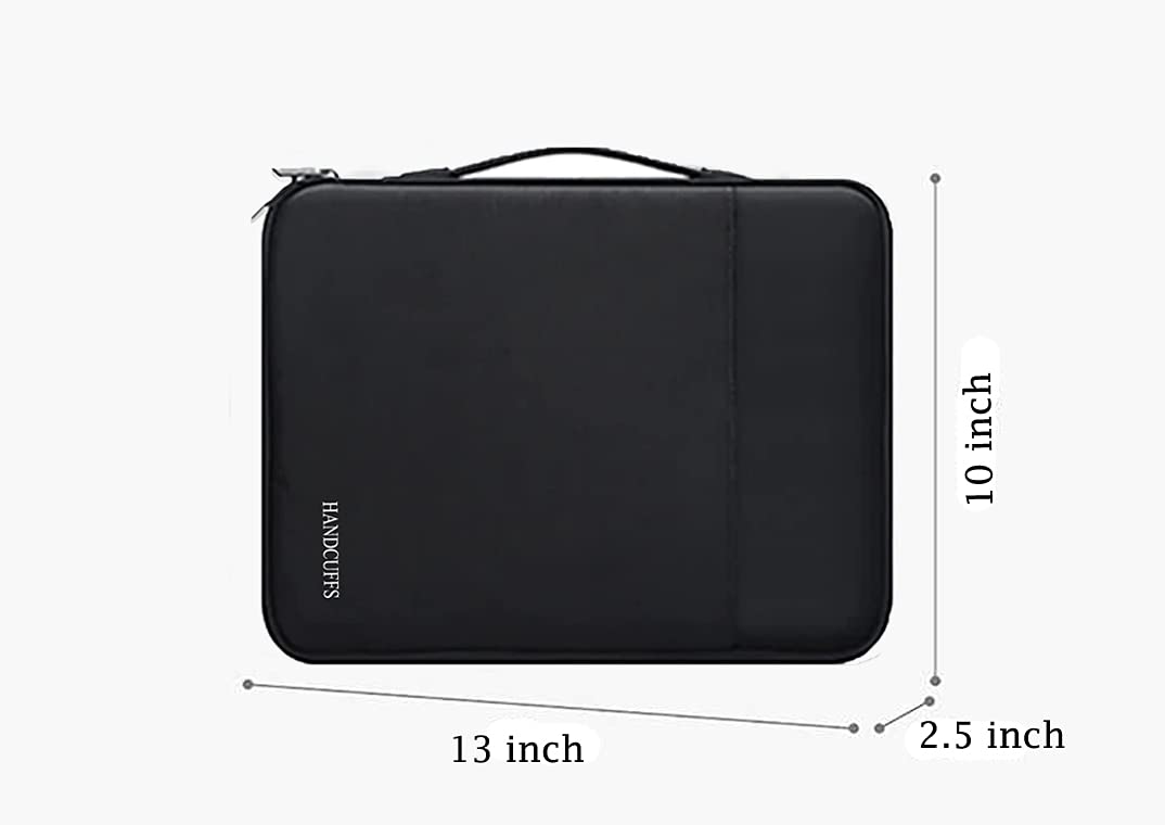 Handcuffs Document Organizer Bag | Waterproof | Portfolio Case | Professional | File Folders | A4 Paper | Certificates | Holder | Travel | Storage | Documents Organiser (Black) 2