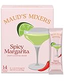 Maud's Mixers Spicy Margarita Cocktail Mix, 14 ct, Mocktail Non-Alcoholic Drinks - Made with Real Agave - Low Calorie, Low Sugar, Easy to Mix
