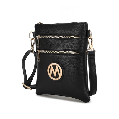 MKF Collection Bolsa tiracolo feminina, bolsa de ombro moderna, bolsas cruzadas para mulheres, bolsa tiracolo da Mia K, Medina preta, Small