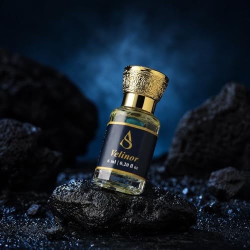 Image of ALY'SIAN Velinor Luxury Attar Perfume Oil for Men and Women 6ML Long Lasting Non Alcoholic Roll On Fresh Aromatic Fragrance Premium Blend Unisex Perfume Gift for Daily Wear and Special Occasions