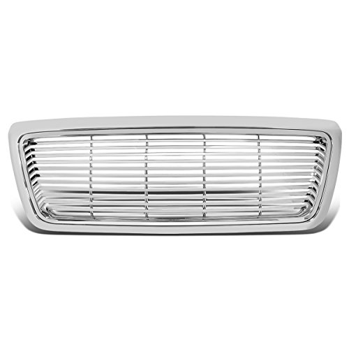 Compatible with 04-08 Ford F150 Billet Style Front Bumper Grille (Chrome)