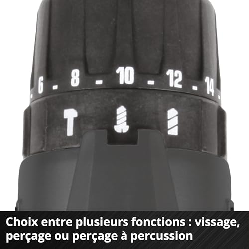 Perceuse Visseuse à Percussion Einhell TE-CD 18/2 Li-i +64 – 18 V, 2x2,0 Ah, 64 Accessoires - vue 8