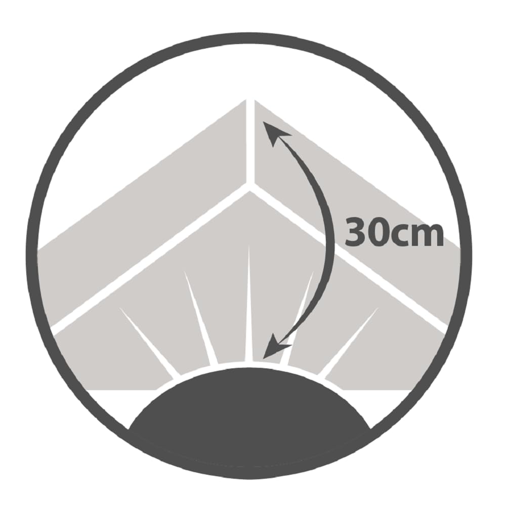 Alpes Blanc Spannbettlaken, einfarbig, 100 % Baumwolle, 57 Fäden/cm², hergestellt in Frankreich, große Spannhöhe 30 cm, weich und langlebig, farbecht